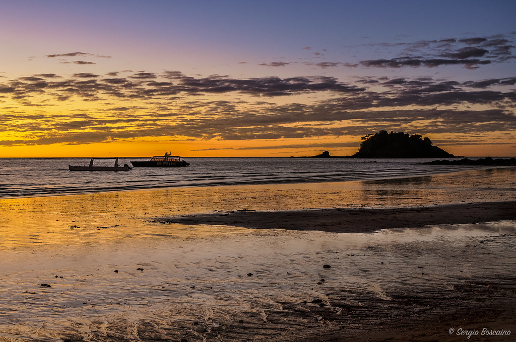 sunset at nosy be madagascar