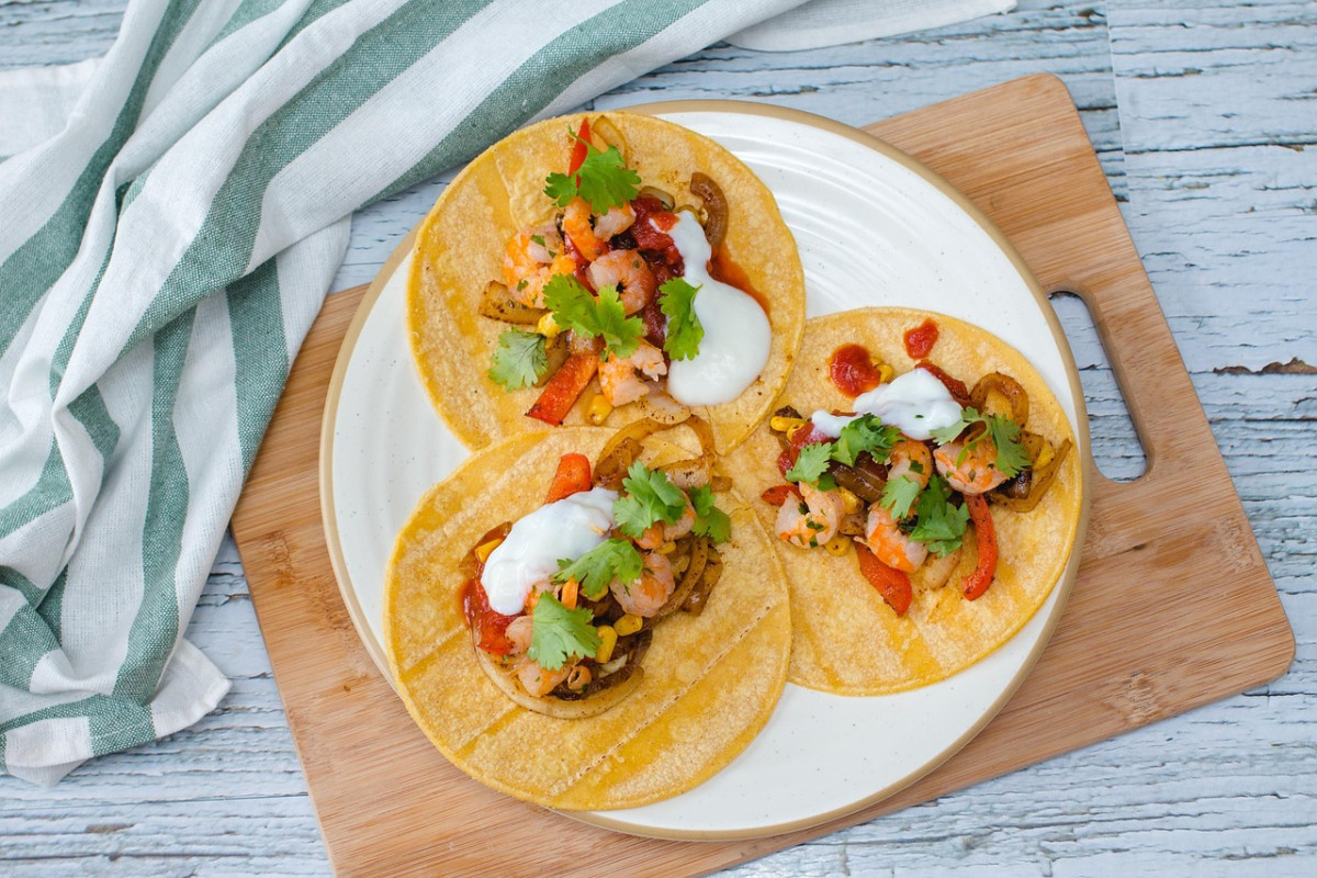 tacos gamberetti taco tacos di mais 1