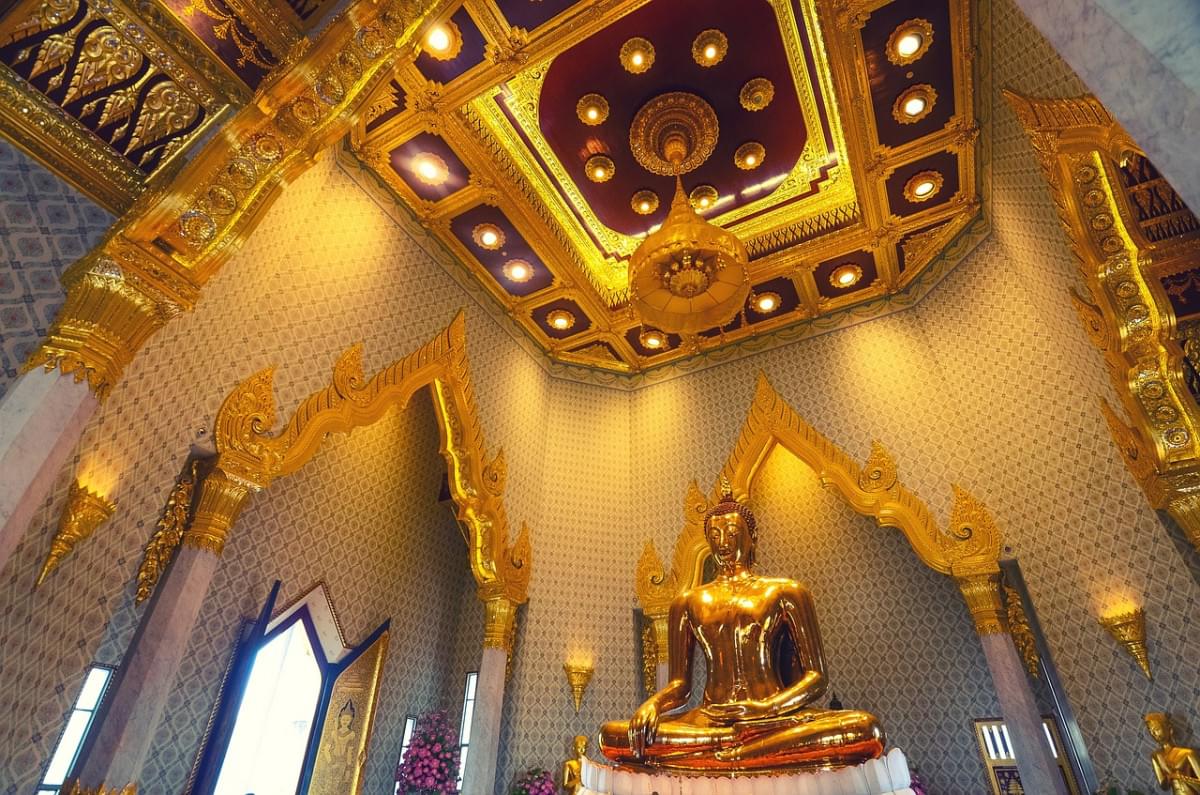 tailandia budda tempio wat traimit bangkok