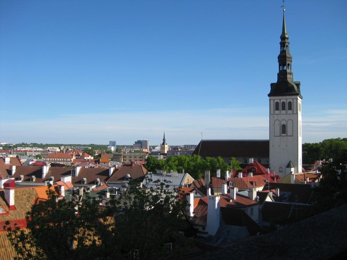 tallinn estonia tetti paesaggio