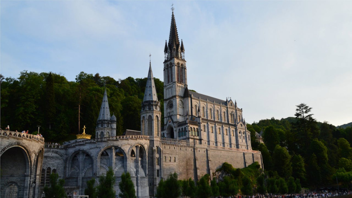 the basilica of our lady of the rosary in france