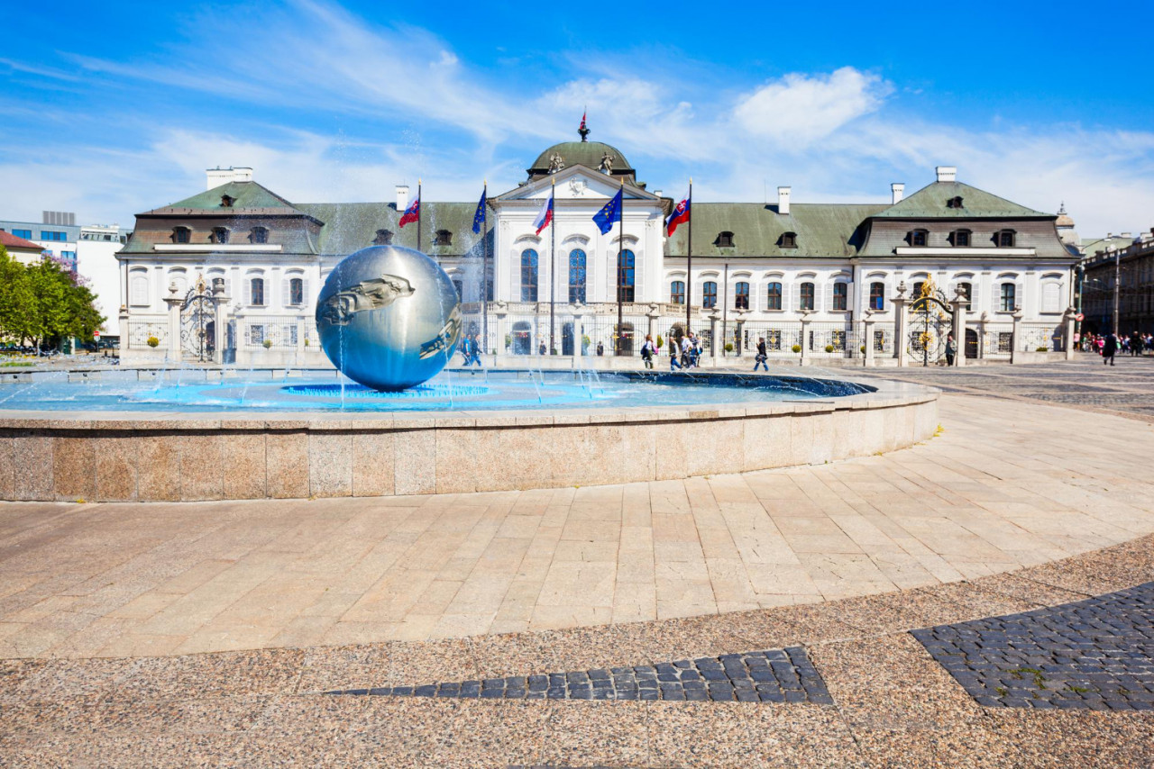 the grassalkovich palace is a palace in bratislava and the residence of the president of slovakia grassalkovich palace is situated on hodzovo namestie square