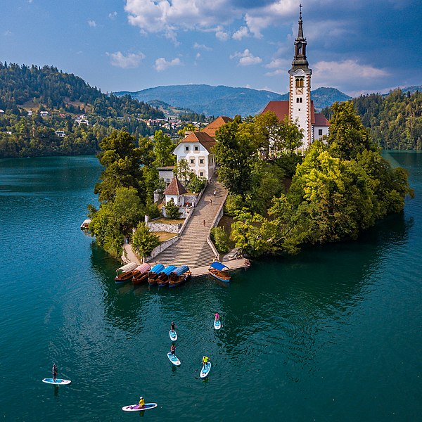 the impressive bled island