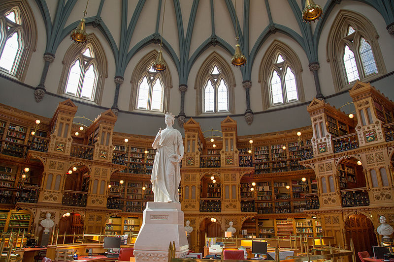 Biblioteca del Parlamento di Ottawa, Canada