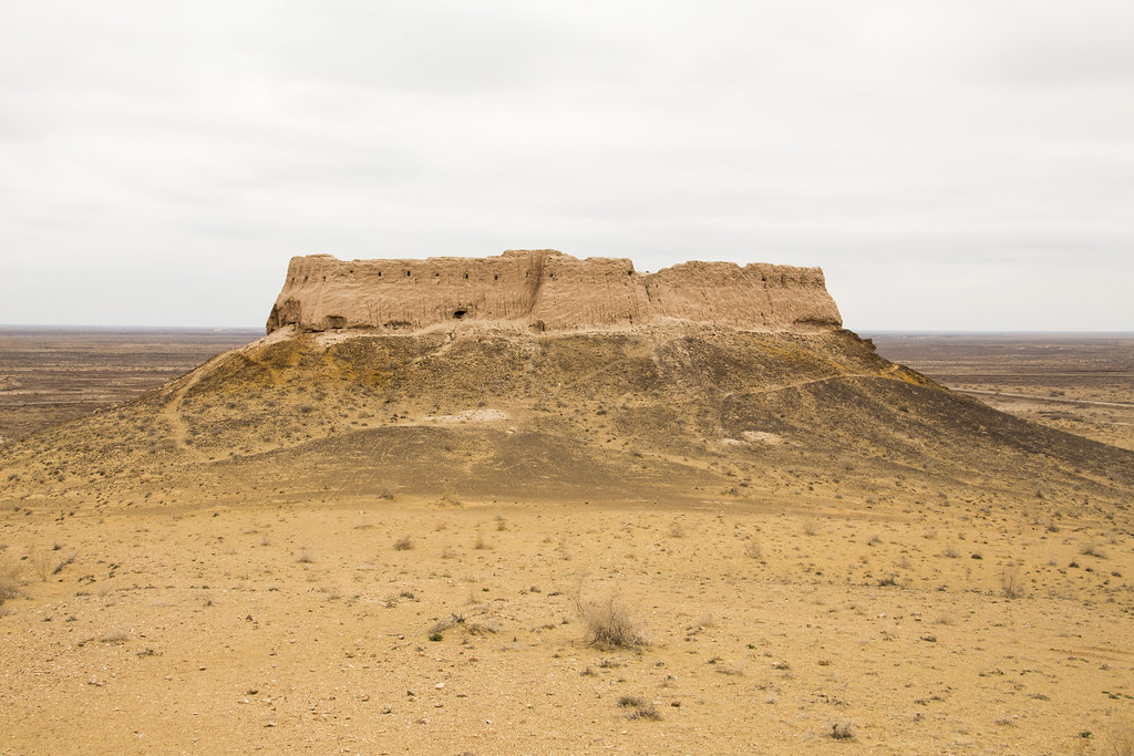 the walls of ayaz qala s second fort are still largely intact