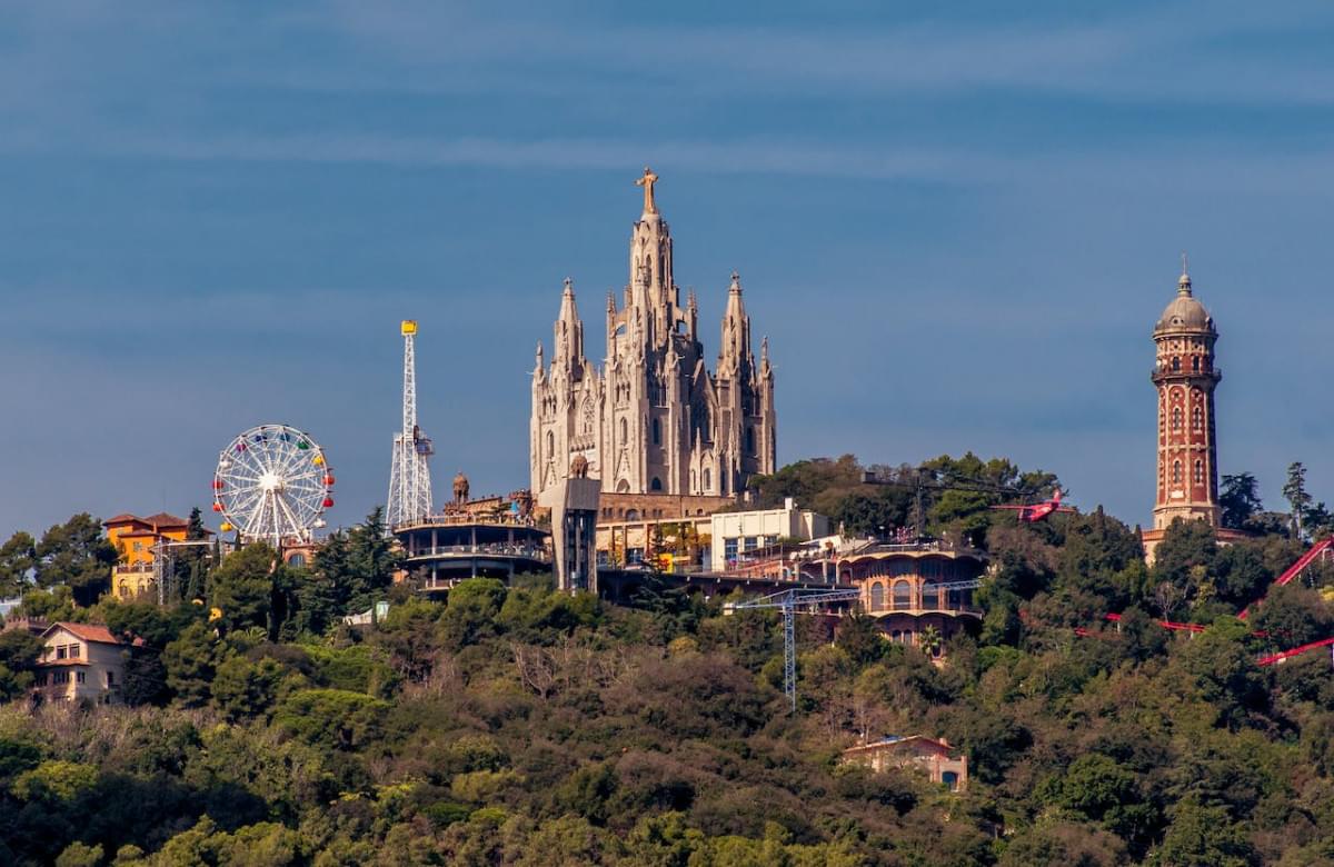 tibidabo amusement park in barcelona spain 1