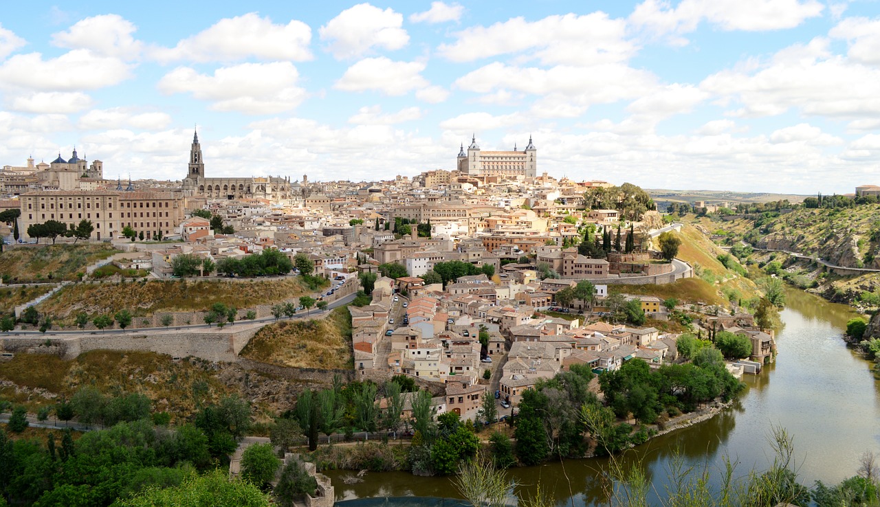 toledo spagna fiume tago vista