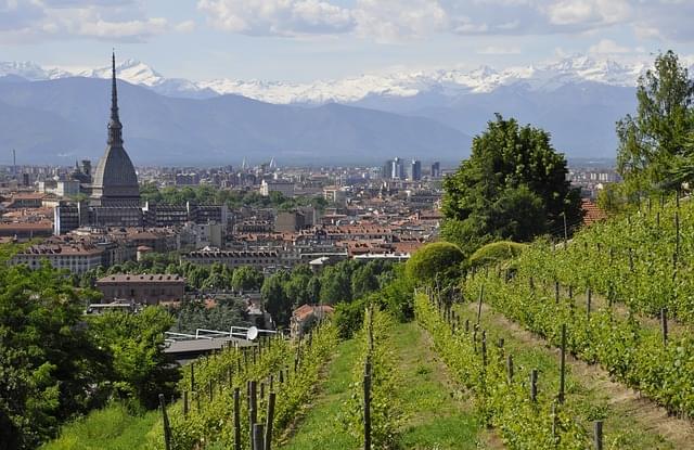 vista di Torino dalla Collina dei Cappuccini