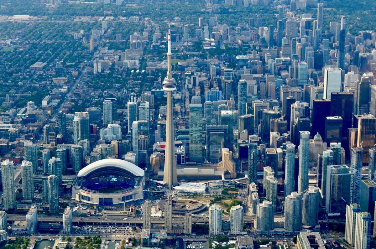 toronto orizzonte torre citta