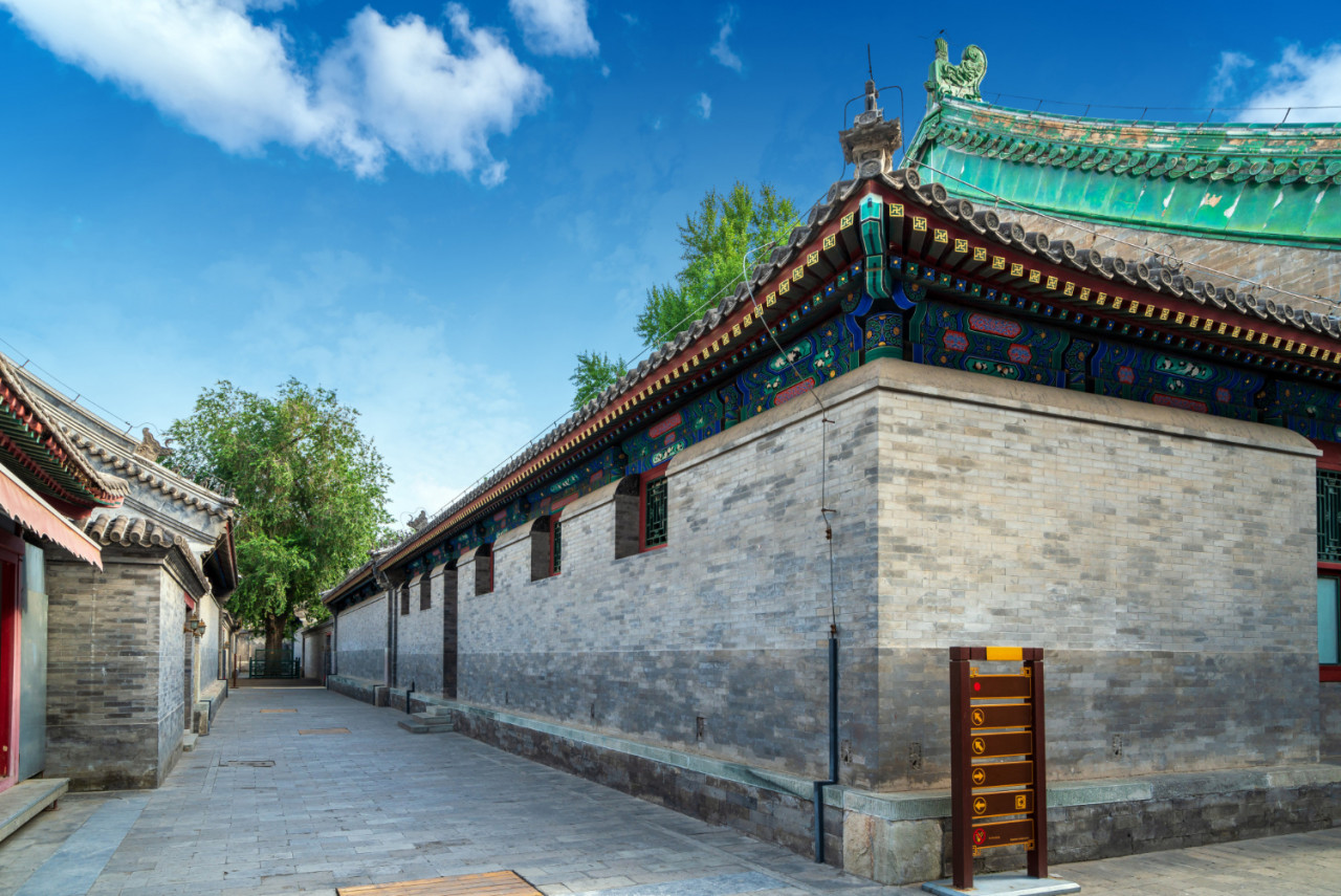 traditional alley beijing china