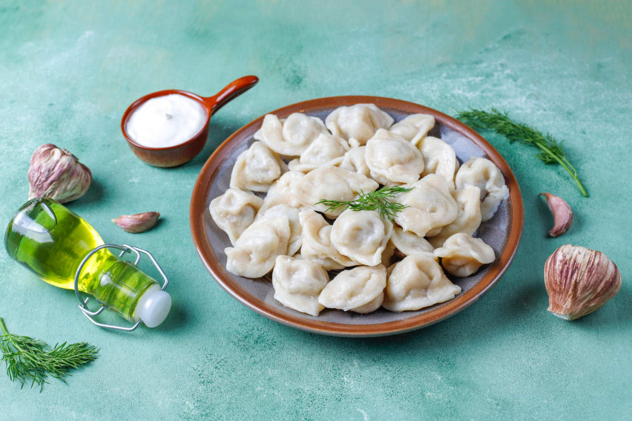 traditional russian pelmeni dumplings with meat 1