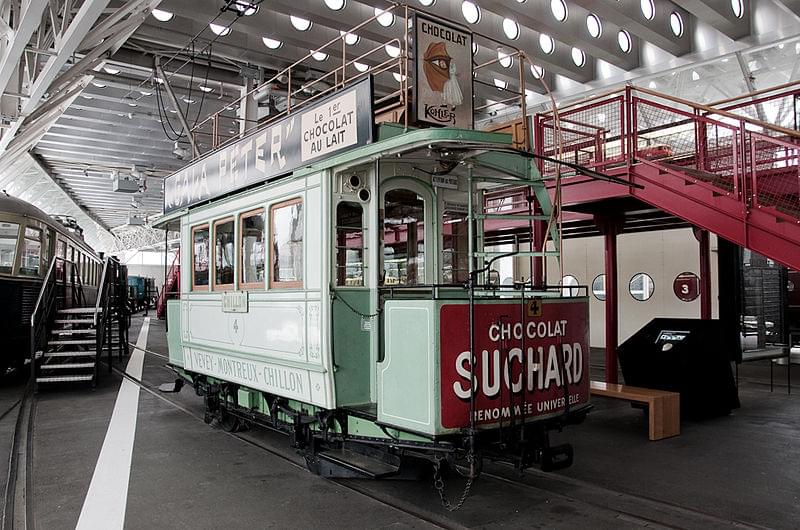 tram at verkehrshaus der schweiz