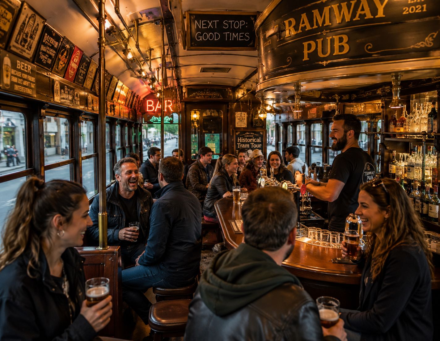 tram pub