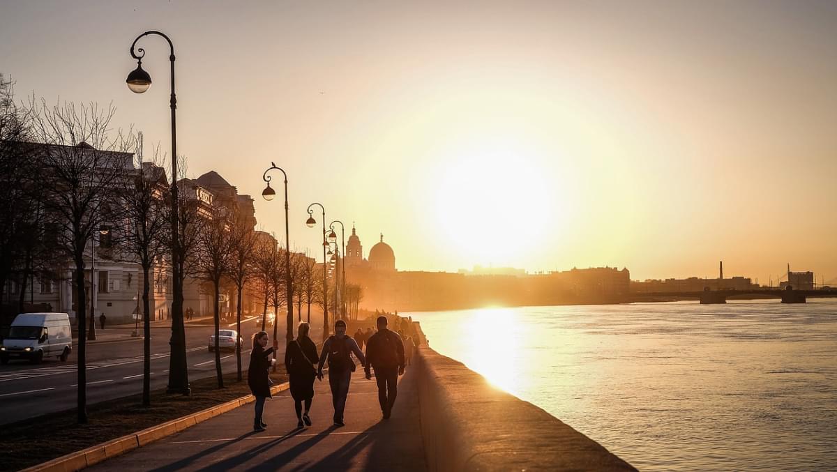 tramonto a san pietroburgo