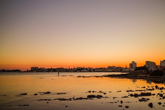 tramonto in puglia