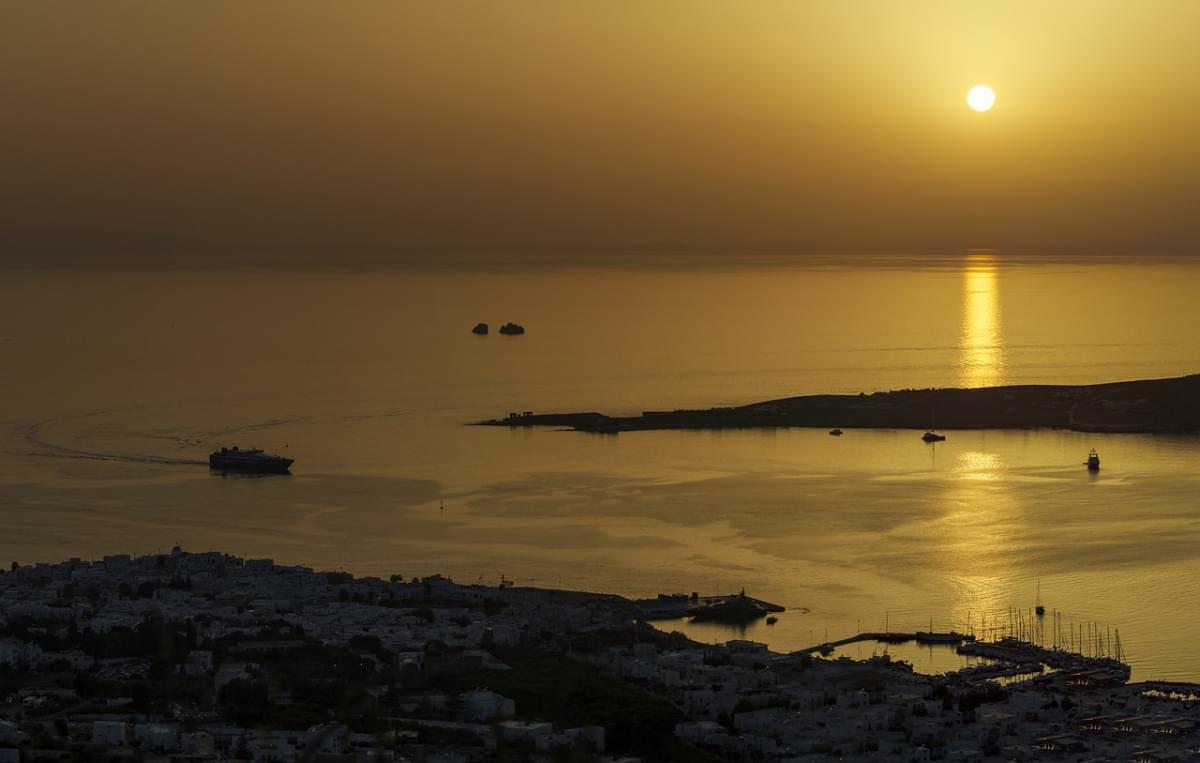 tramonto isola greco mare ocean 1