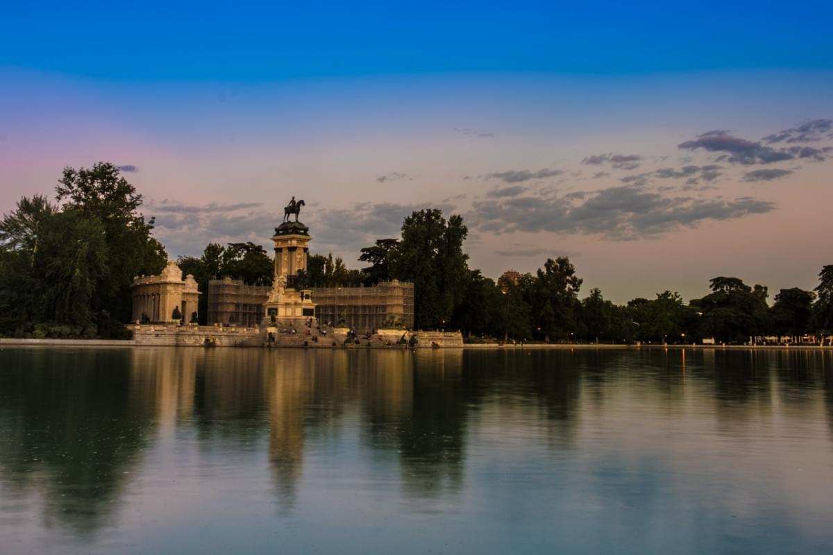 tramonto parco di ritiro madrid 1