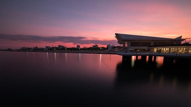 tramonto su lignano sabbia d'oro