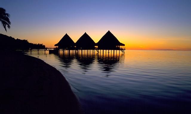 tramonto su tahiti