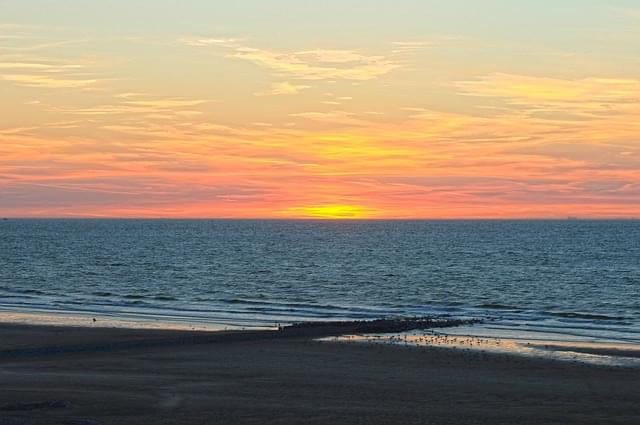 tramonto sul mare marche