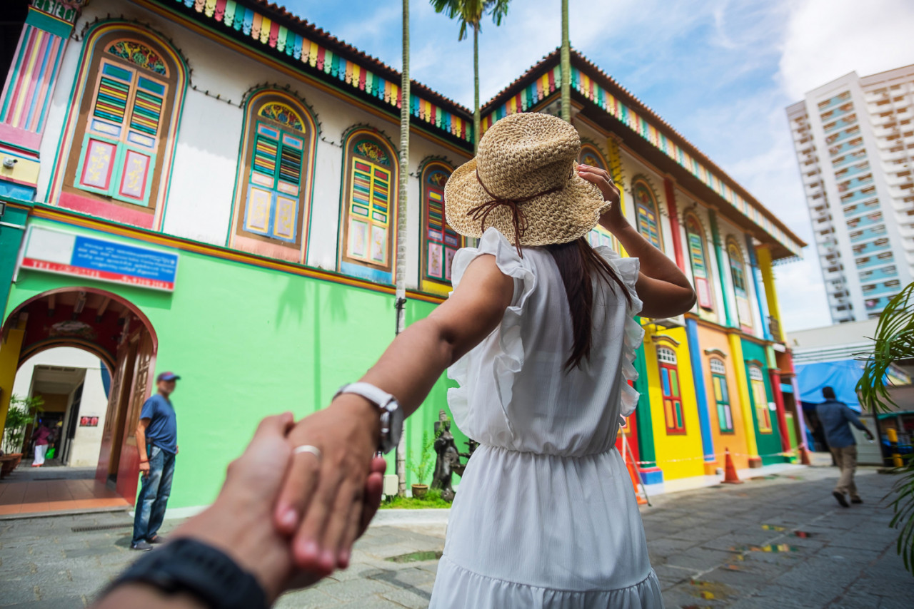 traveling at little india in singapore