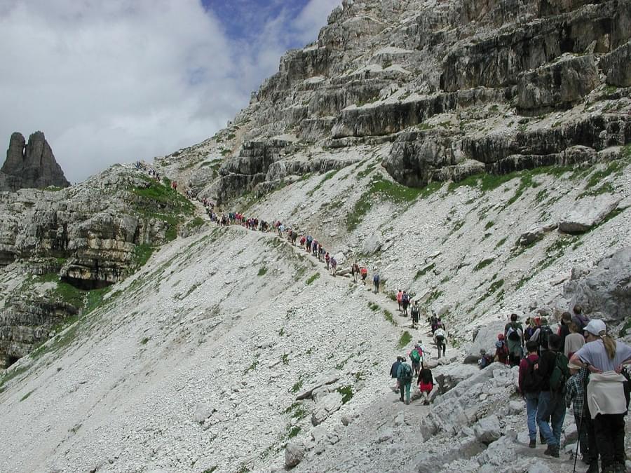 tre cime sentiero escursione