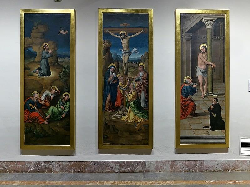 triptico del calvario museo de bellas artes de cordoba