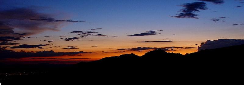 tucson panorama al tramonto