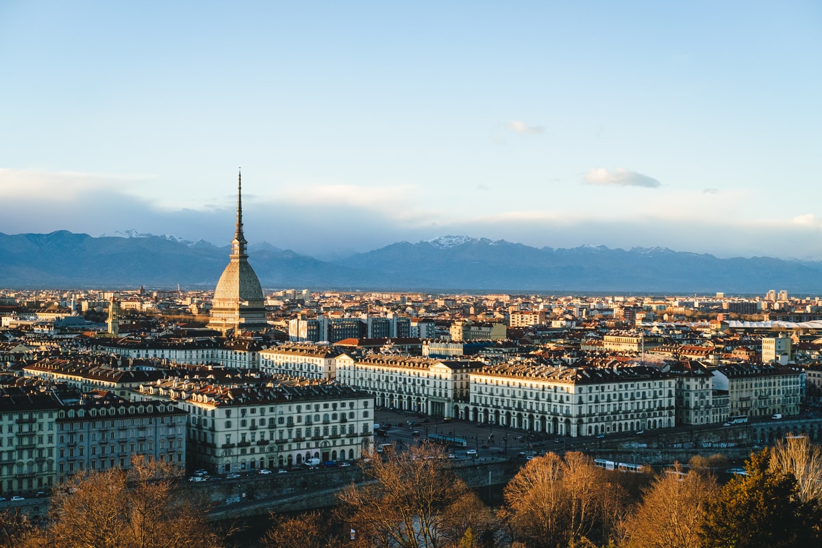 turin italy city view