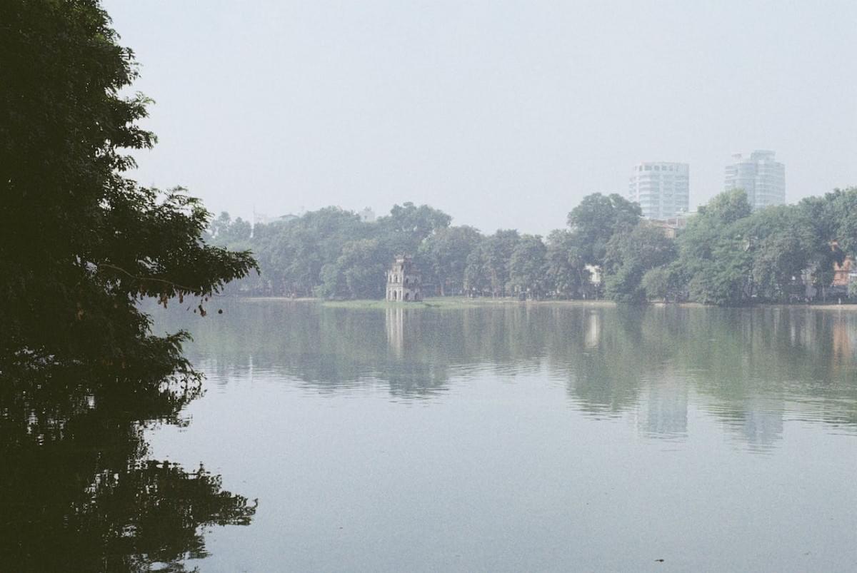 turtle tower at hoan kiem lake in hanoi vietnam 1