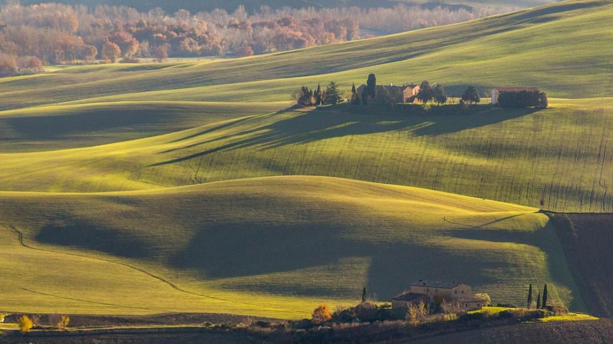 tuscany italia paesaggio campo