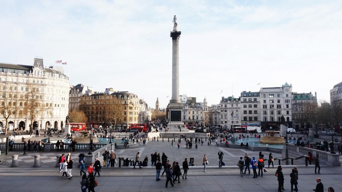 uk londra trafalgar square 1