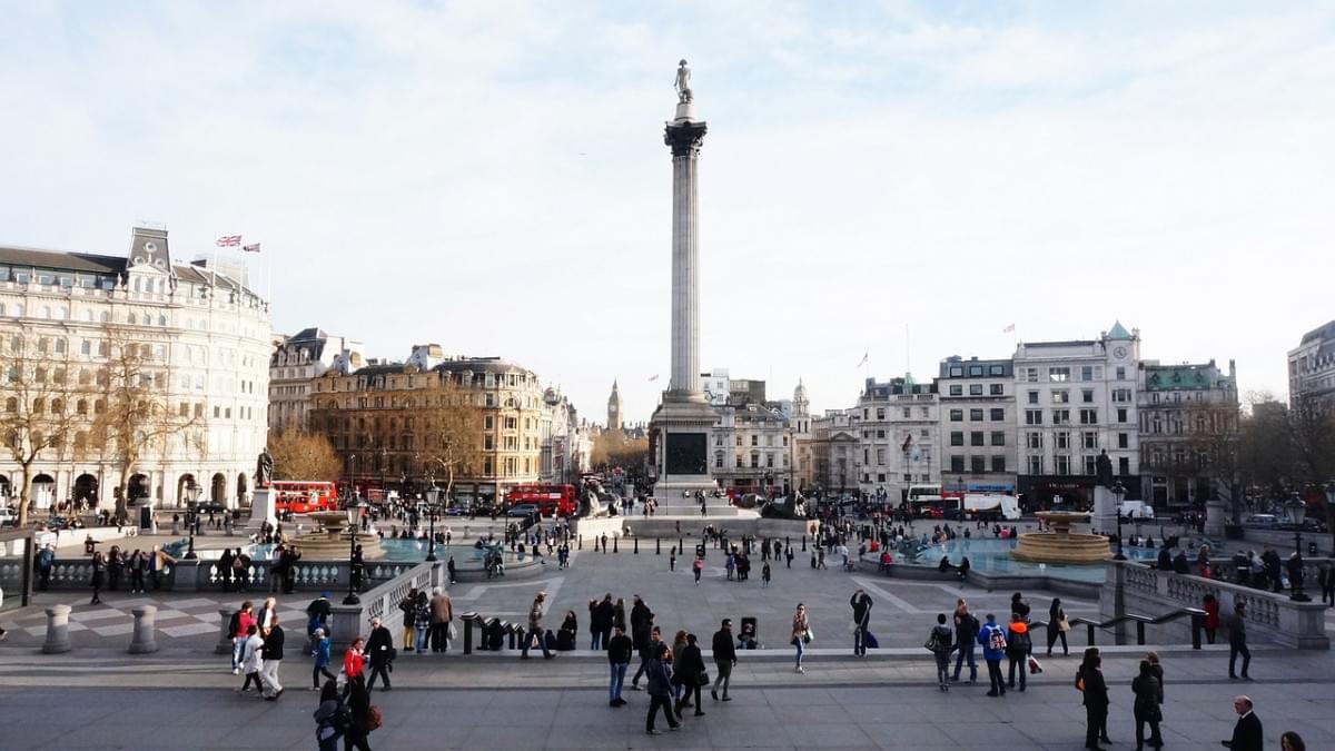 uk londra trafalgar square