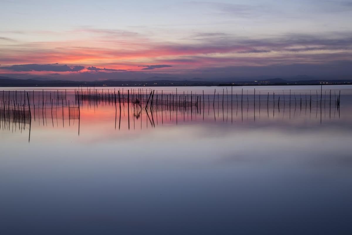 valencia albufera tramonto paesaggi