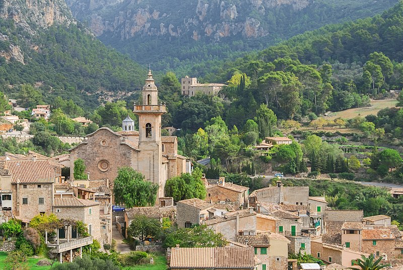 the valley of valldemossa on the island of mallorca spain