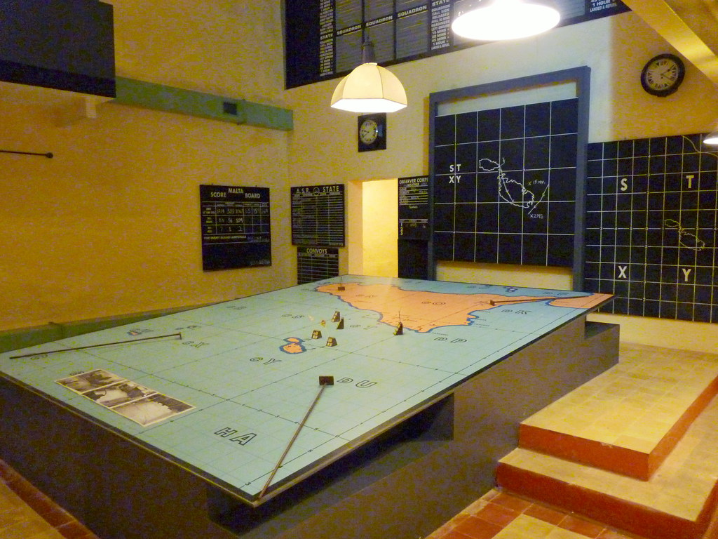 valletta laskaris war rooms operations room defence of malta plot room 3