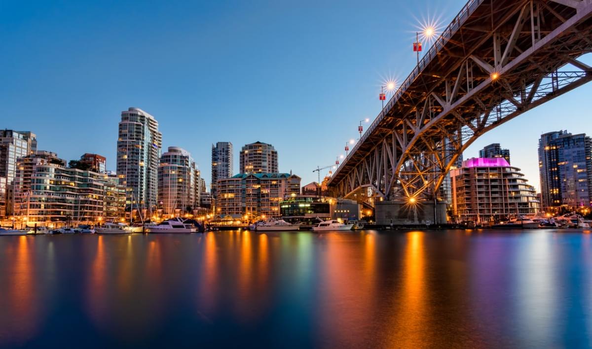 vancouver night skyline