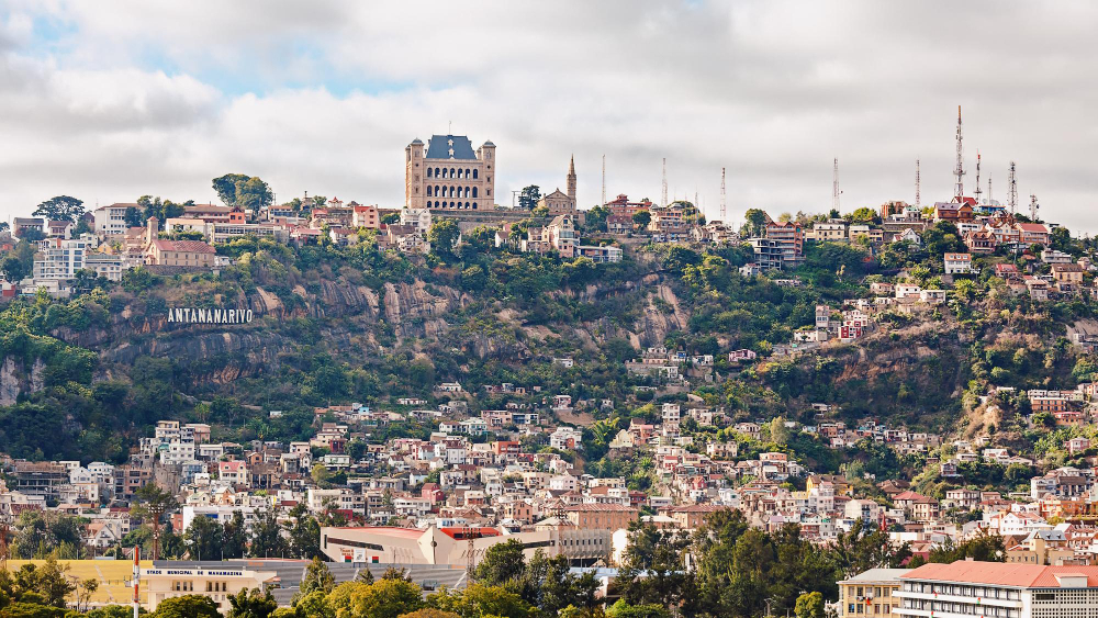 veduta della capitale del madagascar antananarivo