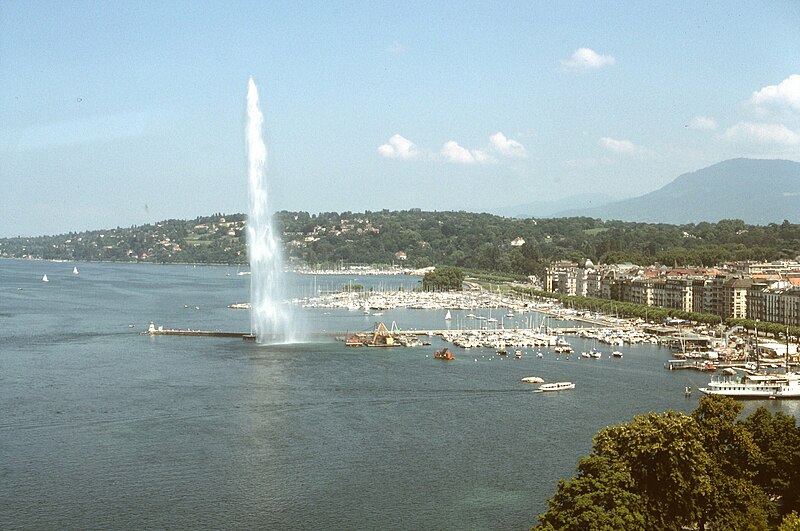 veduta di ginevra dalla torre panoramica