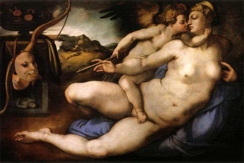 venere e amore michelangelo