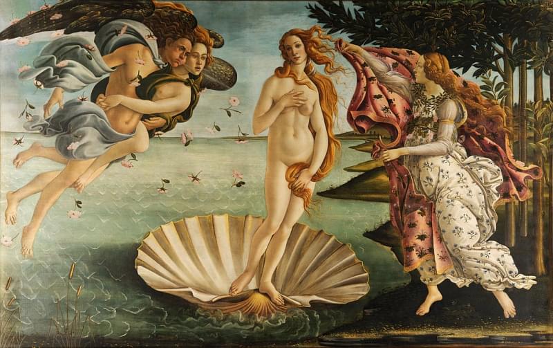 la nascita di venere di Botticelli