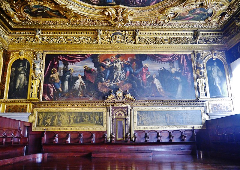 venezia palazzo ducale la sala del senato