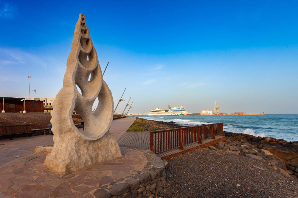 viale marittimo di puerto del rosario fuerteventura