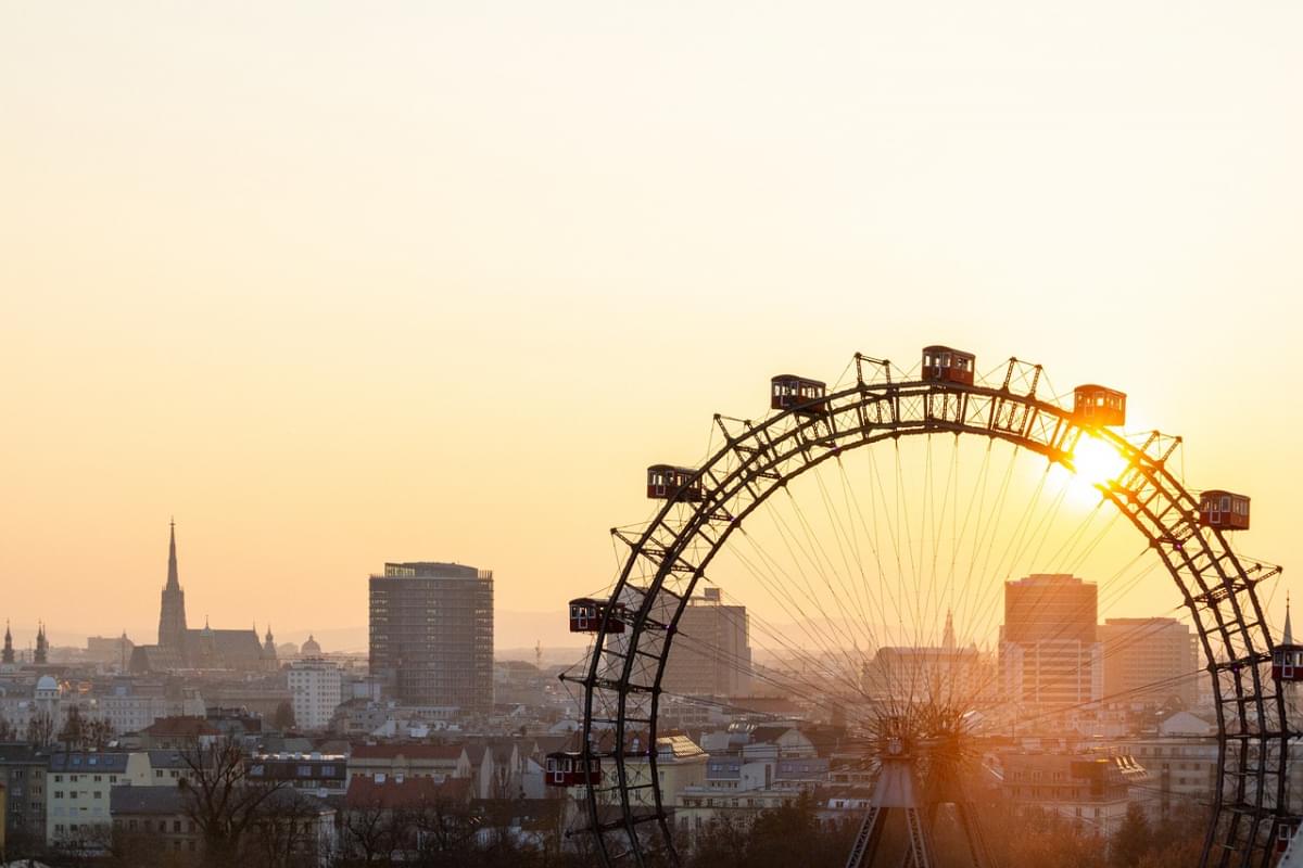 vienna austria riesenrad prater