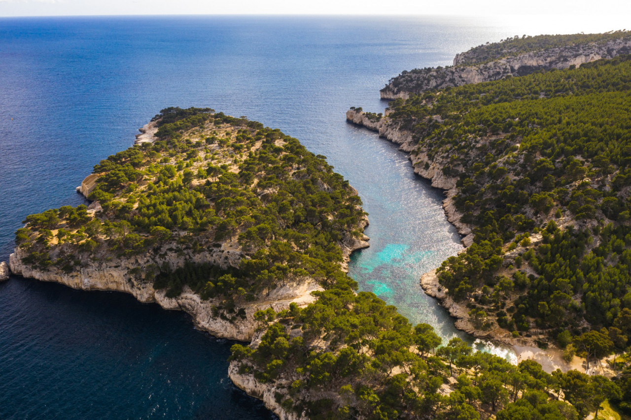 view calanque de port mioux one largest fjords marseille cassis france