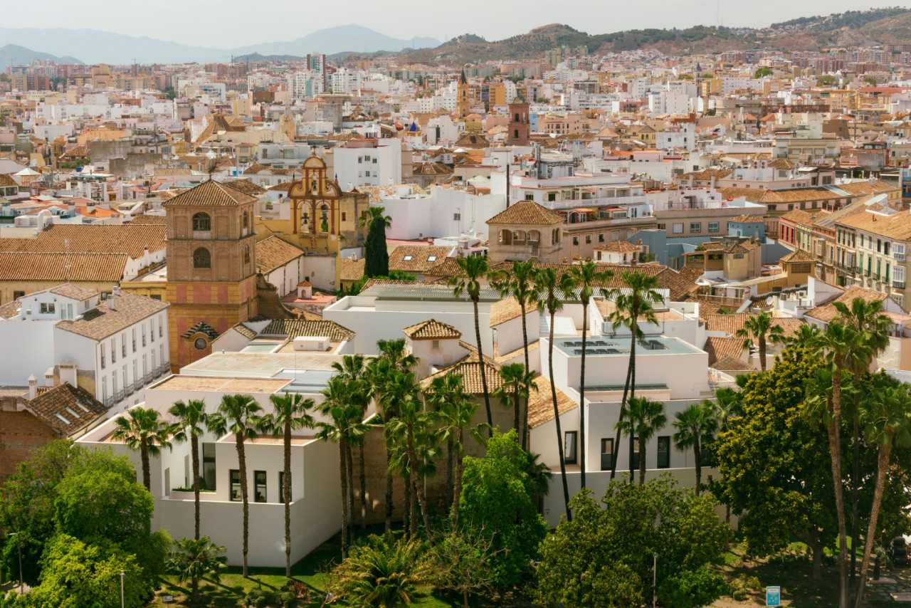 view city malaga picasso museum