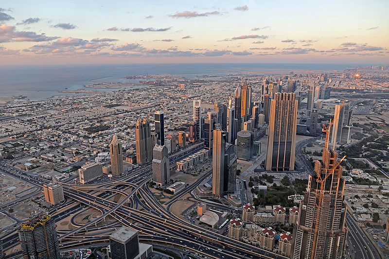 view from burj khalifa