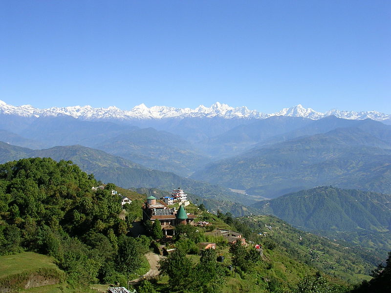 view from nagarkot nepal