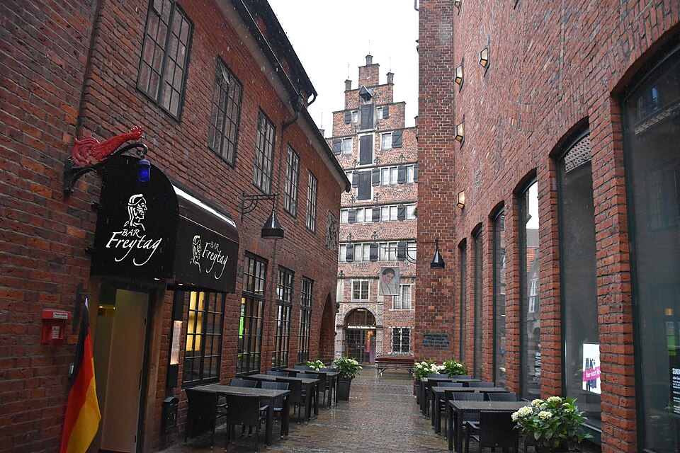 view of bottcherstrasse in bremen
