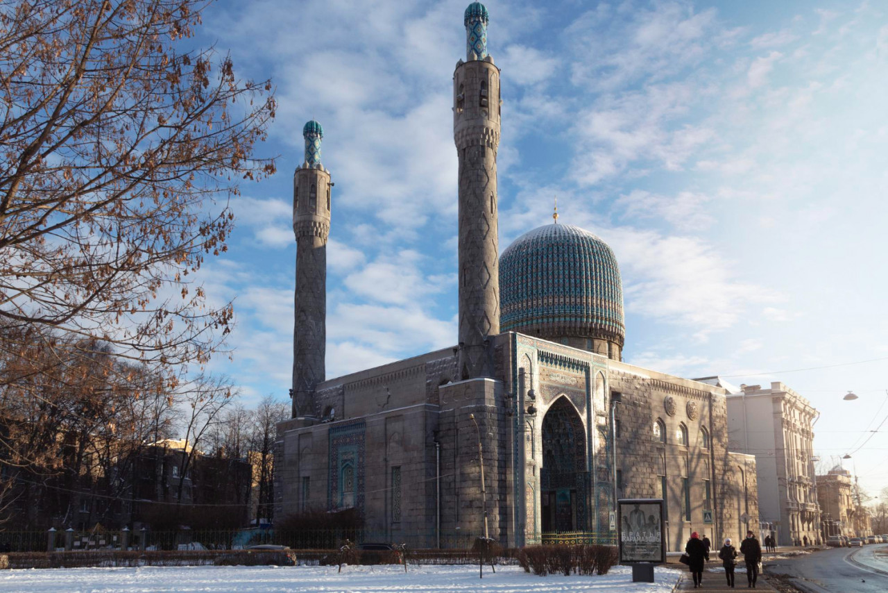 view saint petersburg cathedral mosque opened 1913